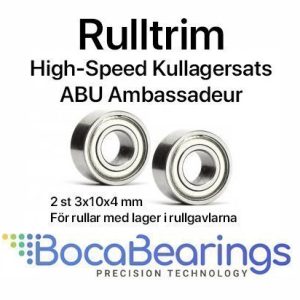 Kullagersats med 2 st. Boca High Speed Steel Seal ABEC5 Bearing 3x10x4 mm.