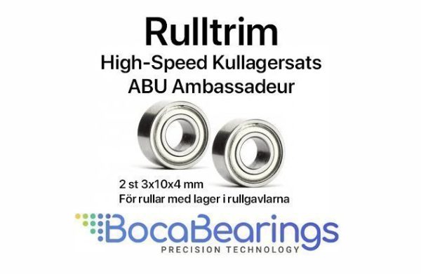 Kullagersats med 2 st. Boca High Speed Steel Seal ABEC5 Bearing 3x10x4 mm.