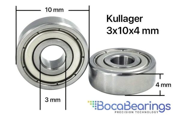 RullTrim.se™ - keramiska hybrid kullager 3x10x4 mm.