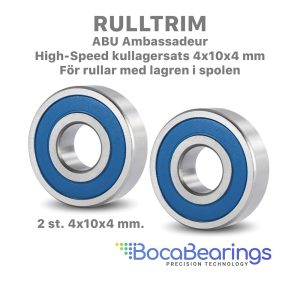 RullTrim.se™ - kullagersats boca high-speed blue seal 4x10x4 mm.